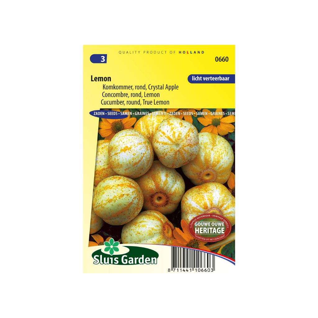 Komkommer rond, Lemon Crystal apple