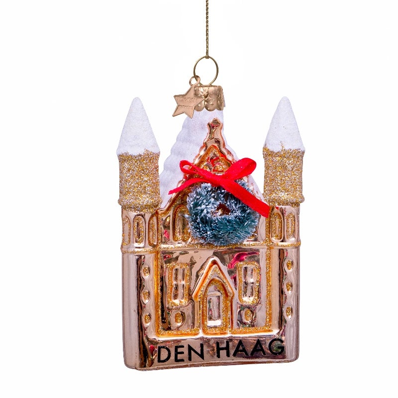 Vondels Kersthanger Ridderzaal Den Haag goud 10 cm