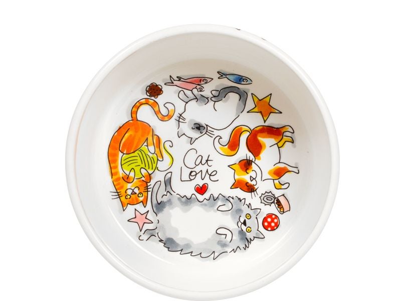 Blond Amsterdam Voerbak Kat Love 15.5 cm