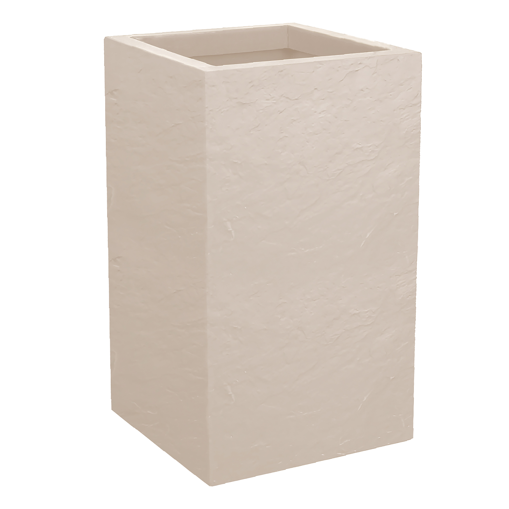Eda Pot Volcania Up Vierkant Beige Limestone 29.5 x 29.5 x 49.5 cm