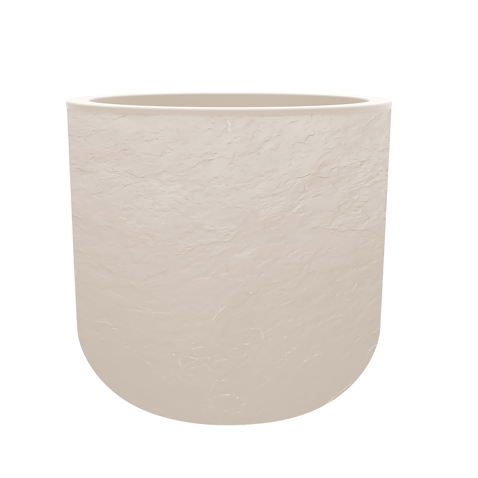 Eda Pot Volcania Up Egg Beige Limestone 38.5 x 36.8 cm