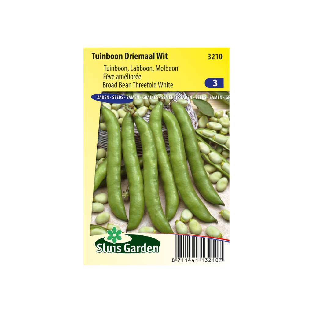 Tuinboon Driemaal Wit 90g