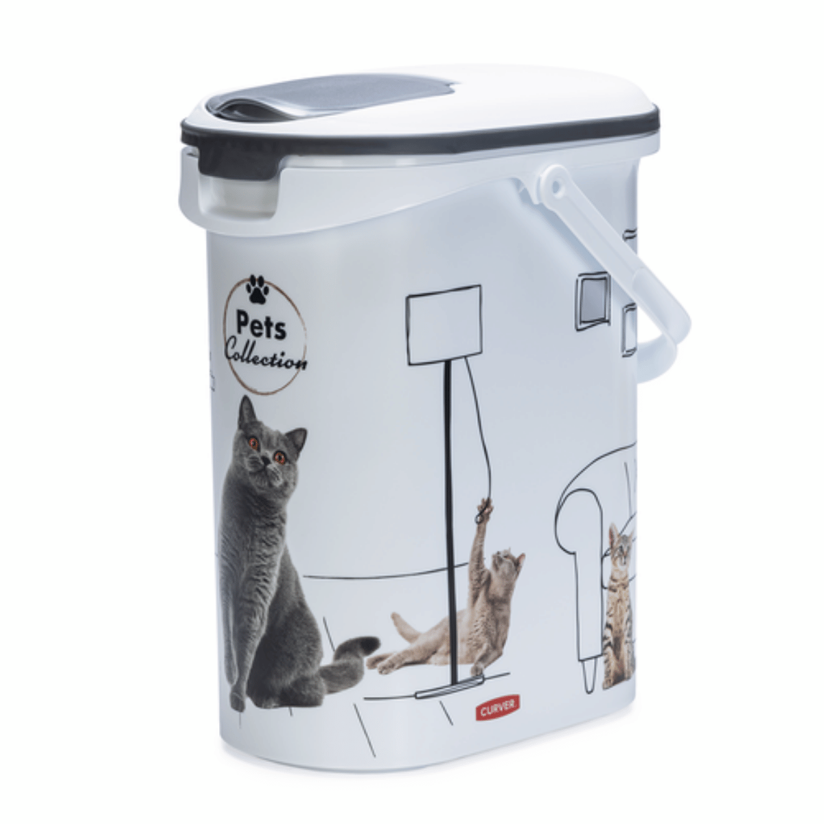 Curver Voedselcontainer Kat Pets Collection Wit 19 x 30 x 35 cm