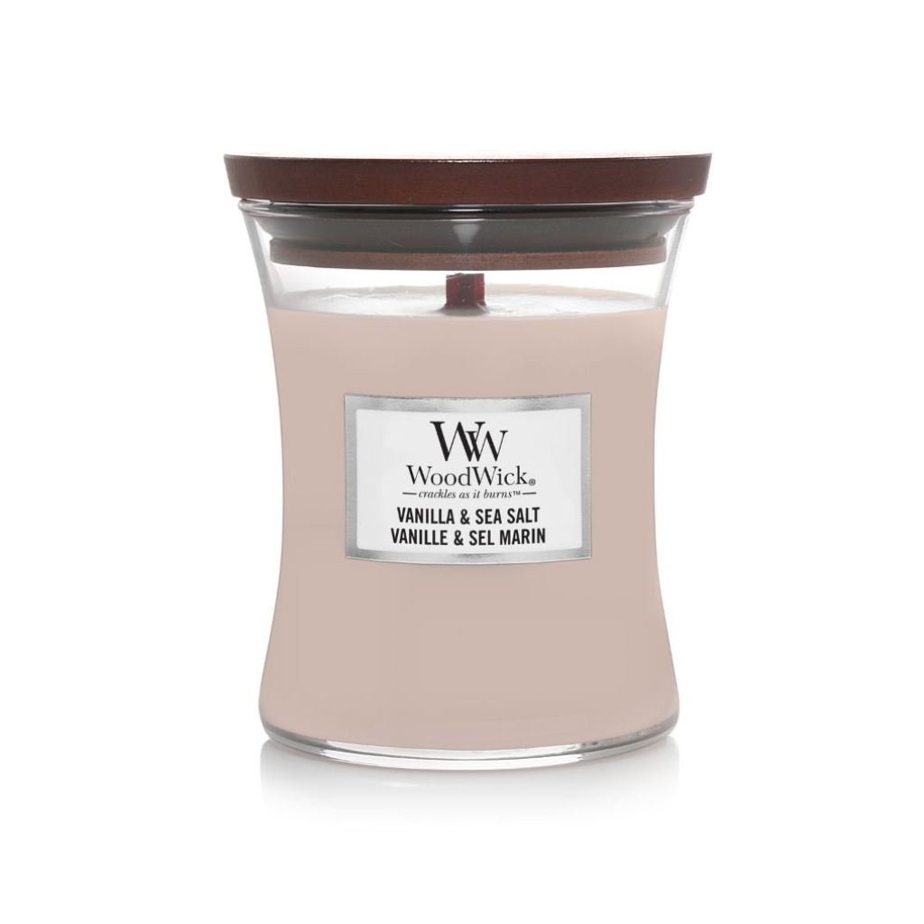 WoodWick Vanilla & Sea Salt Medium Candle