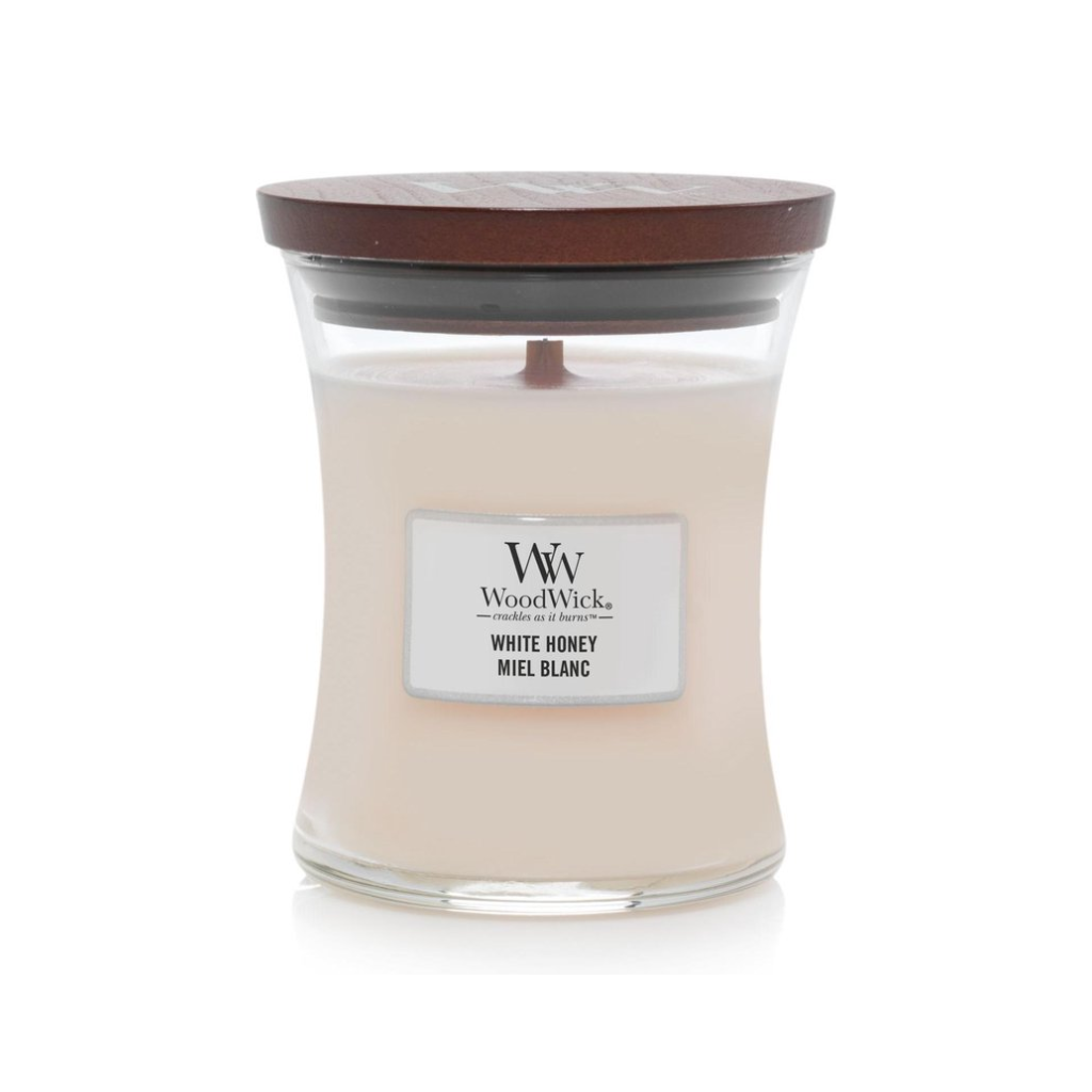 WoodWick White Honey Medium Candle