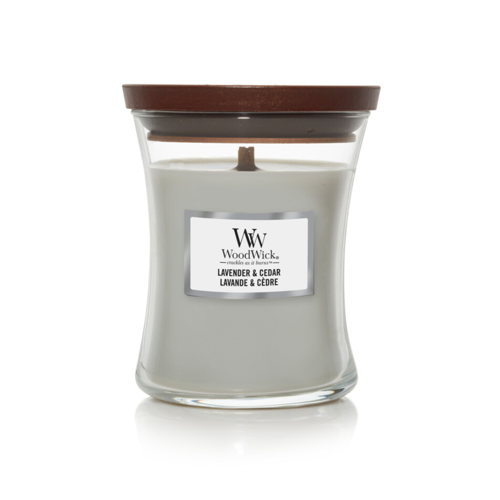 WoodWick Lavender & Cedar Medium Candle
