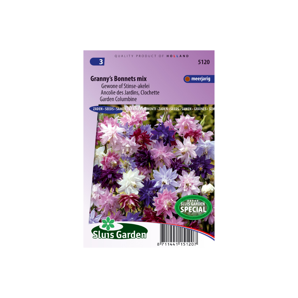 Aquilegia vulgaris Granny's Bonnets mix