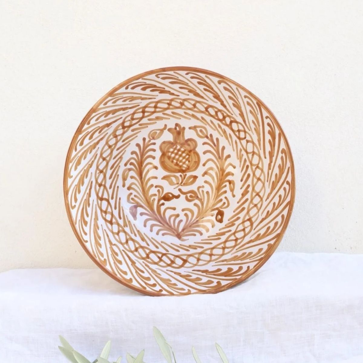 Lenta Living Schaal Groot Carame Pomegranate 30 cm