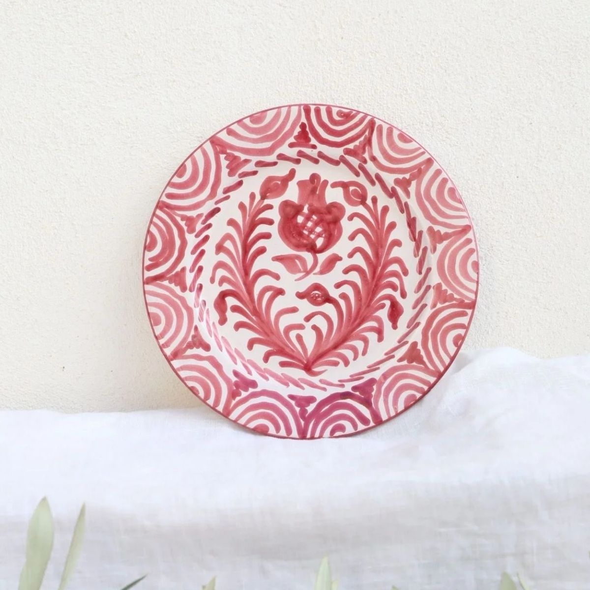 Lenta Living Ontbijtkom Repintado Bordeaux 14 x 5.5 cm