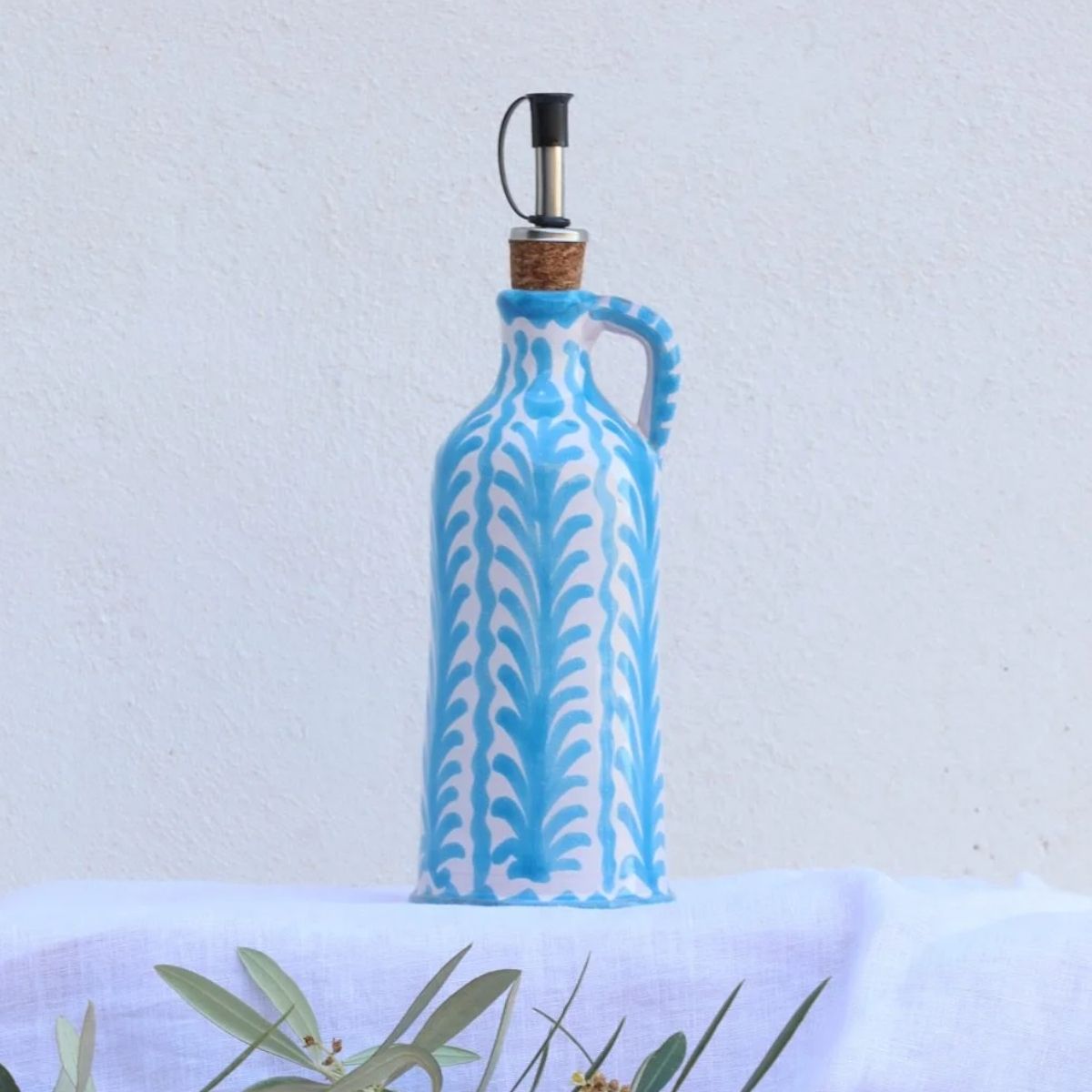 Lenta Living Olijfoliekan Azul Claro 20 cm