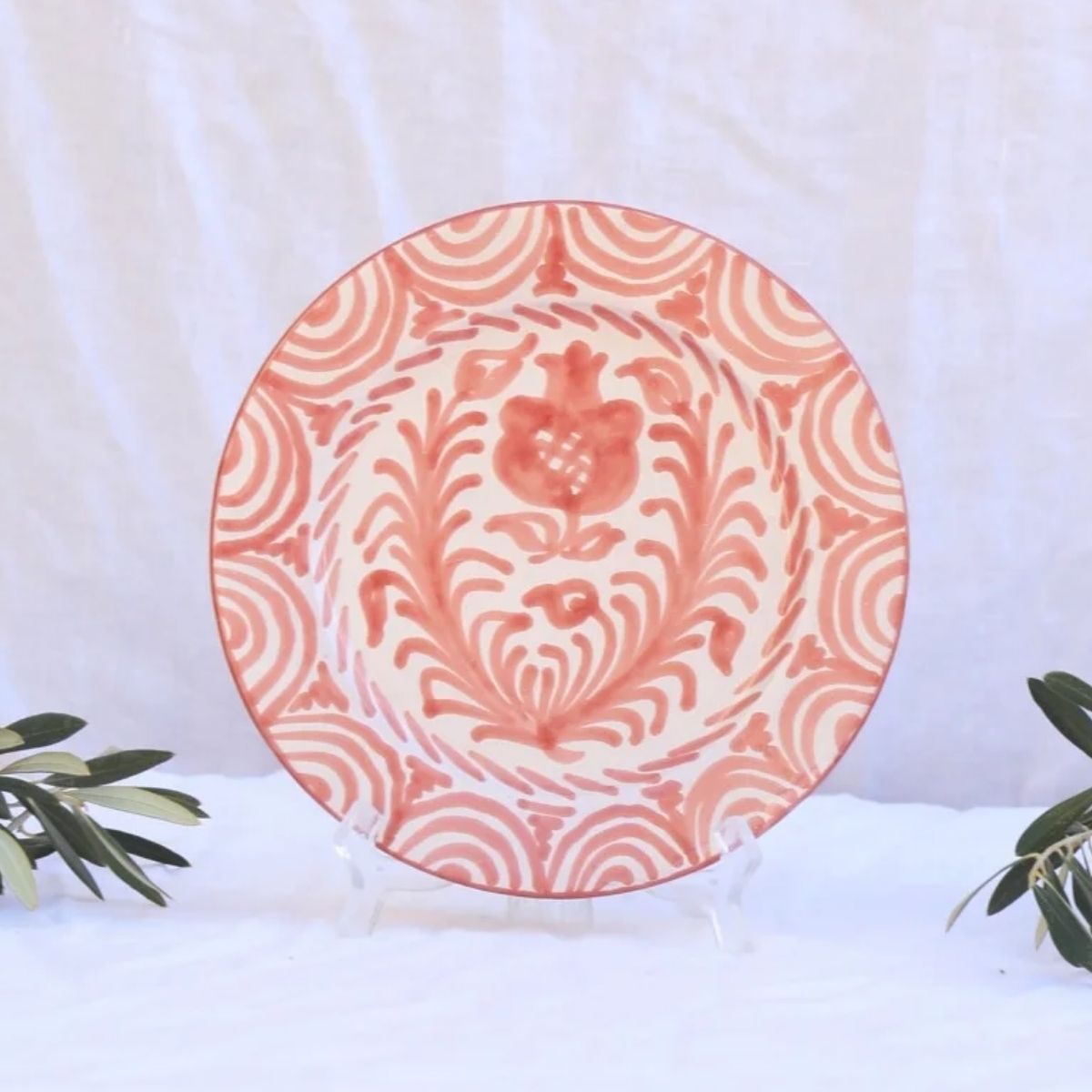 Lenta Living Ontbijtbord Granada Pomegranate Coral 20 cm