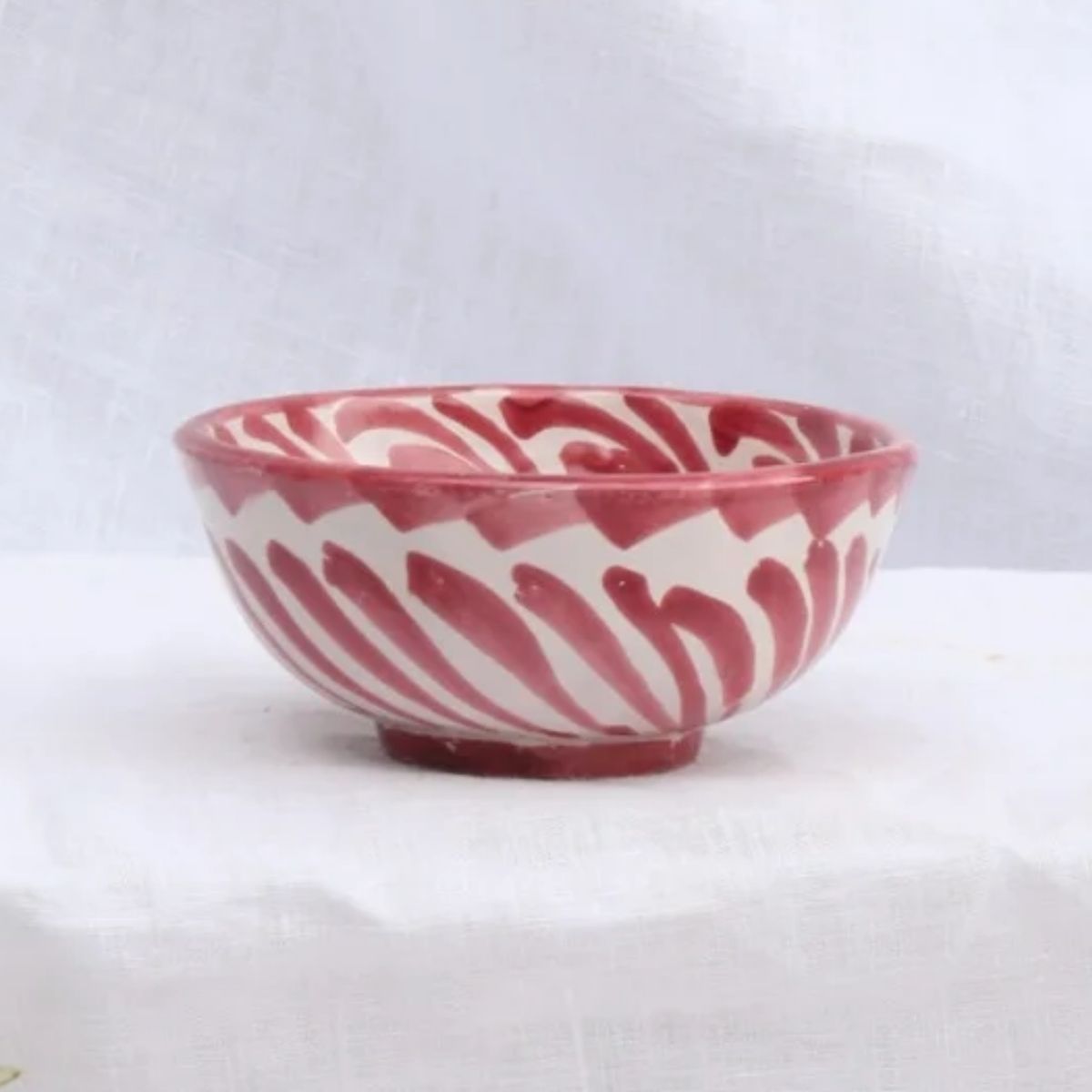 Lenta Living Tapas Schaaltje Repintado Bordeaux 10 x 4 cm