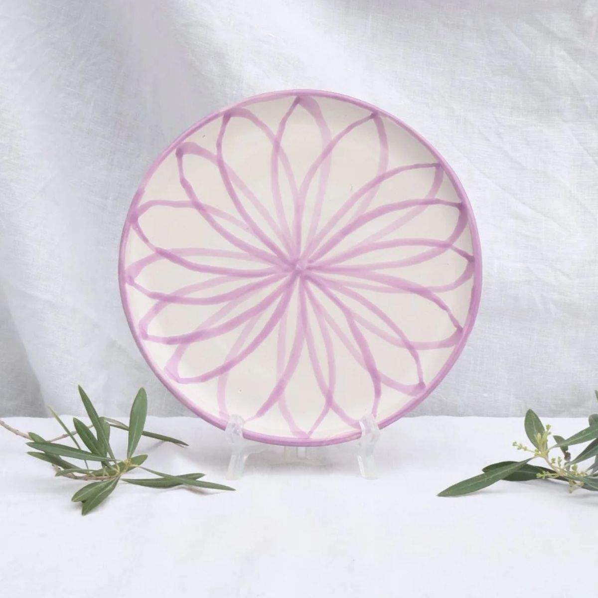 Lenta Living Ontbijtbord Granada Flor Lila 20 cm