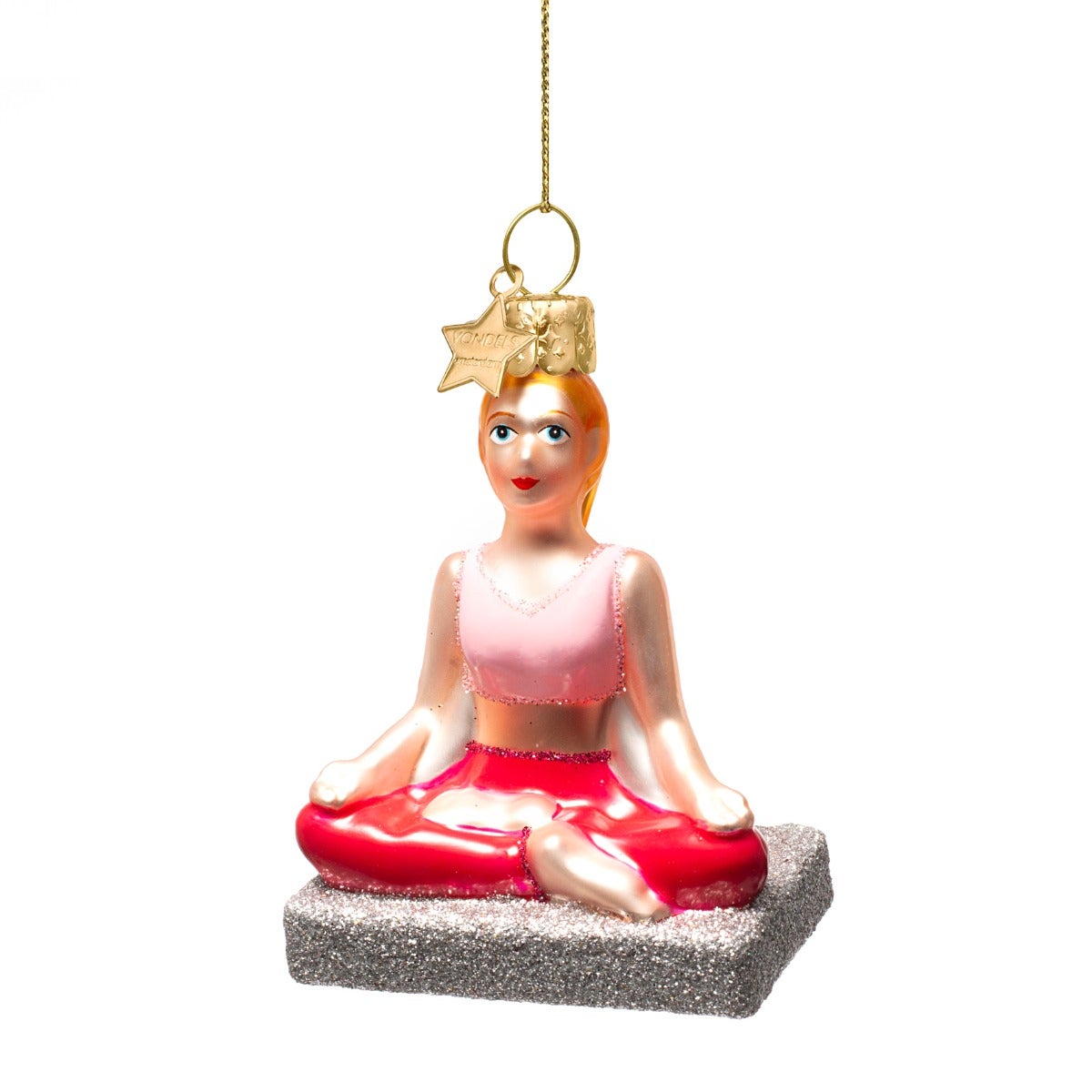Vondels Kersthanger yoga Sukhasana 7 cm