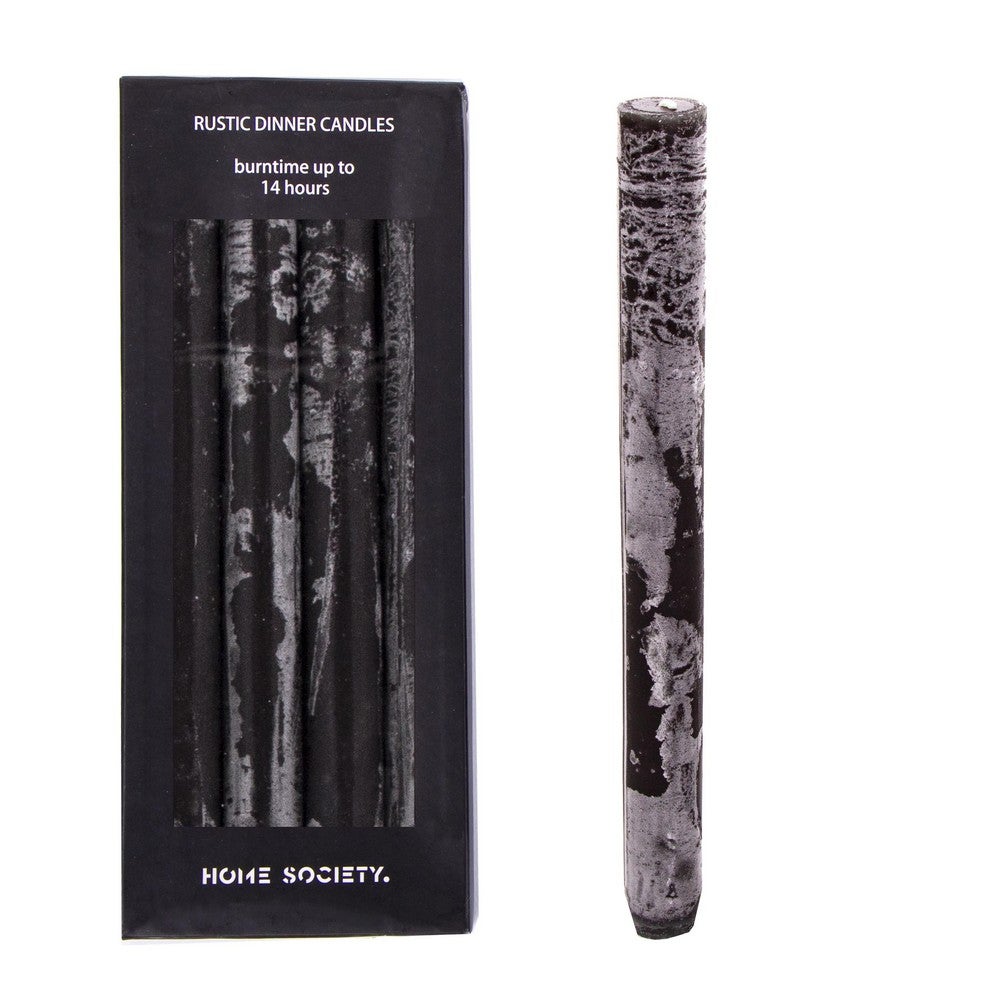 Home Society Dinerkaars L Zwart 24.5 cm 4 stuks