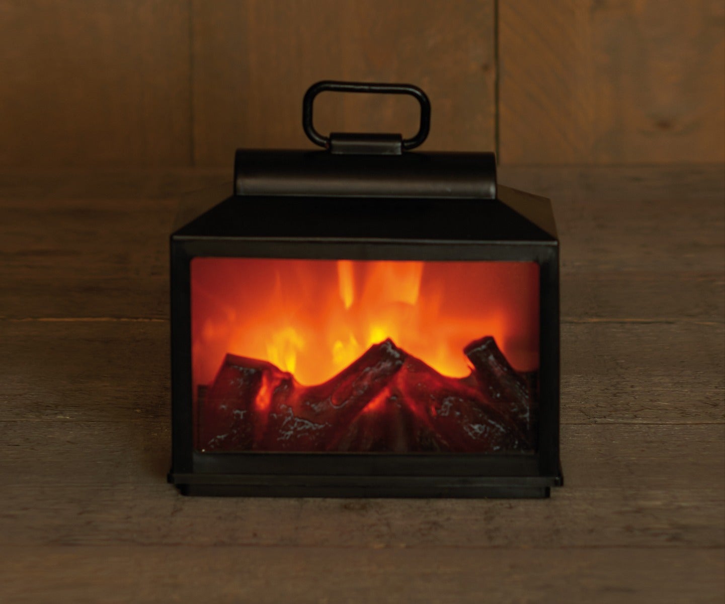 Haard Zwart LED met timer 18 x 9 x 16 cm