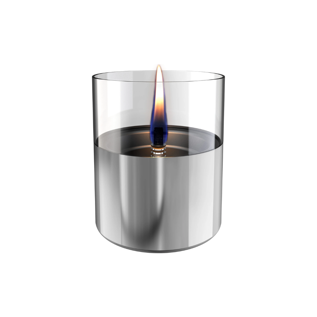 Tenderflame Giftbox Lilly 10 Glas Zilver met 0.5L Fuel