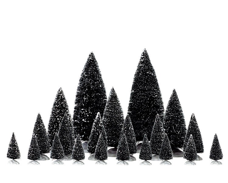 Lemax Assorted pine trees