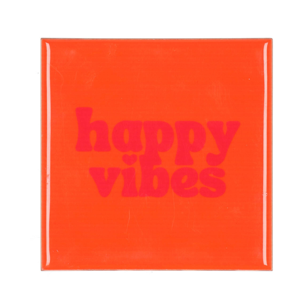 Tegel Happy Vibes Oranje 10 x 10 cm
