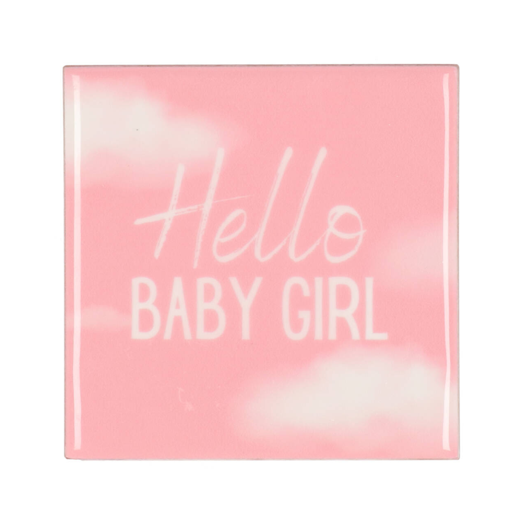 Tegel Baby Girl Roze 10 x 10 cm