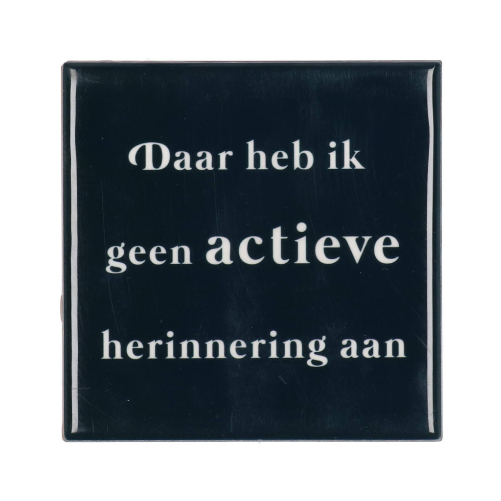 Tegel Actieve Zwart 10 x 10 cm