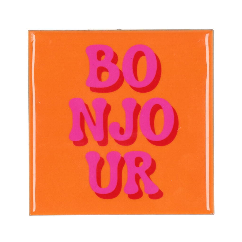 Tegel Bonjour Oranje 10 x 10 cm