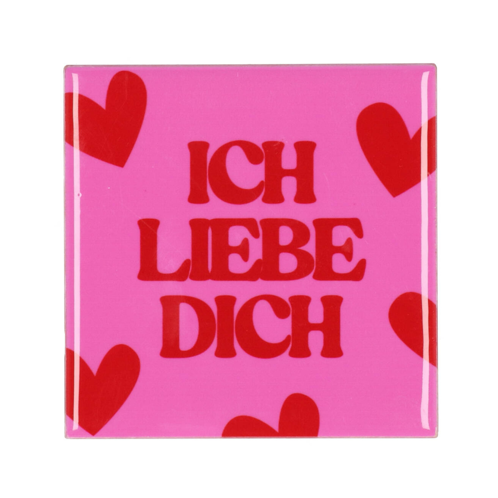 Tegel Ich Liebe Roze 10 x 10 cm