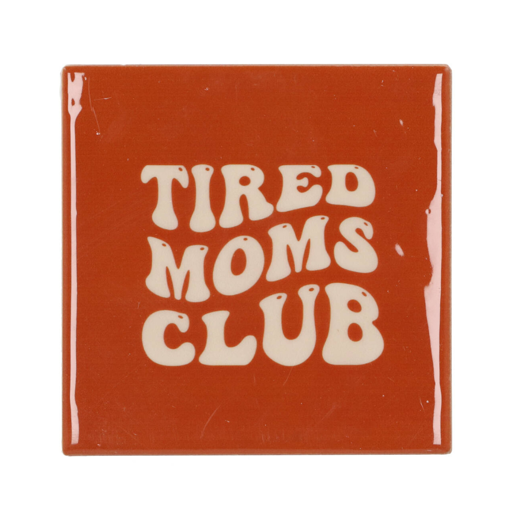 Tegel Tired Moms Club Bruin 10 x 10 cm