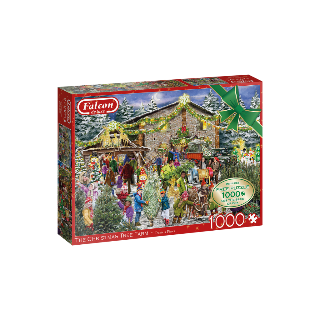 Puzzel Kerst Falcon Christmas Tree Farm