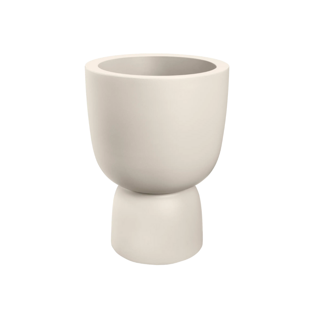 Elho Amber Coupe 35 Linnen wit - ø 35 x H 49 cm - 100% gerecycled
