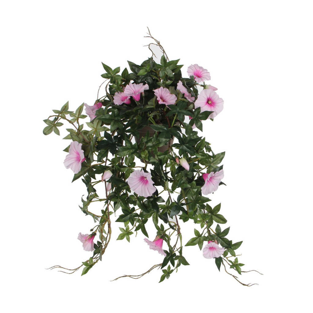 Mica Decorations kunstplant Petunia roze in pot 50 cm