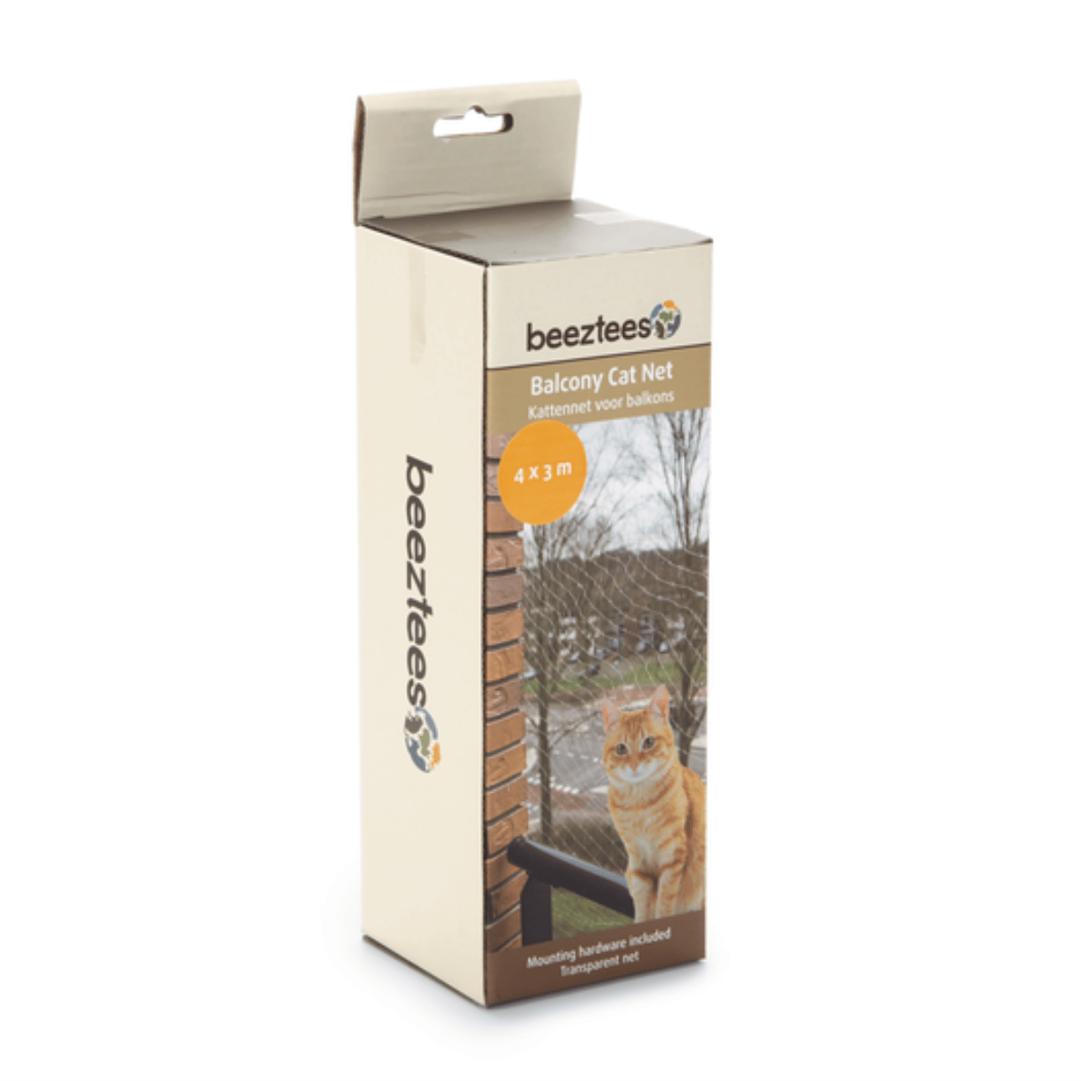Beeztees Kattennet Voor Balkon Transparant 400 x 300 cm