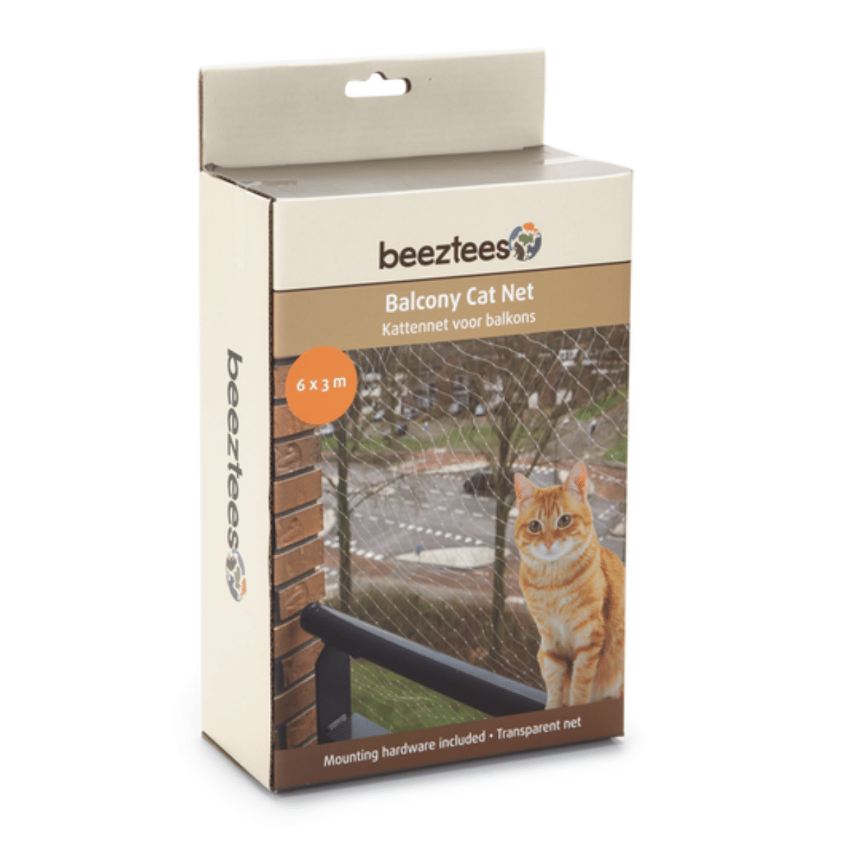 Beeztees Voor Balkon Kattennet Transparant 600 x 300 cm