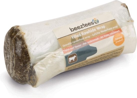 Beeztees rawhide wrap rundsmaak 1 stuks