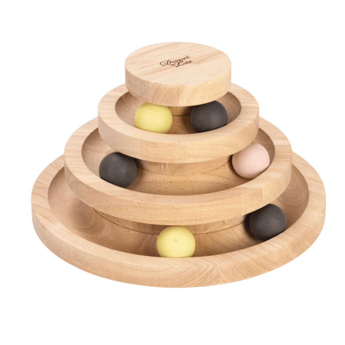 Designed by Lotte Speeltoren Kat Mia Hout 26 x 14.5 cm