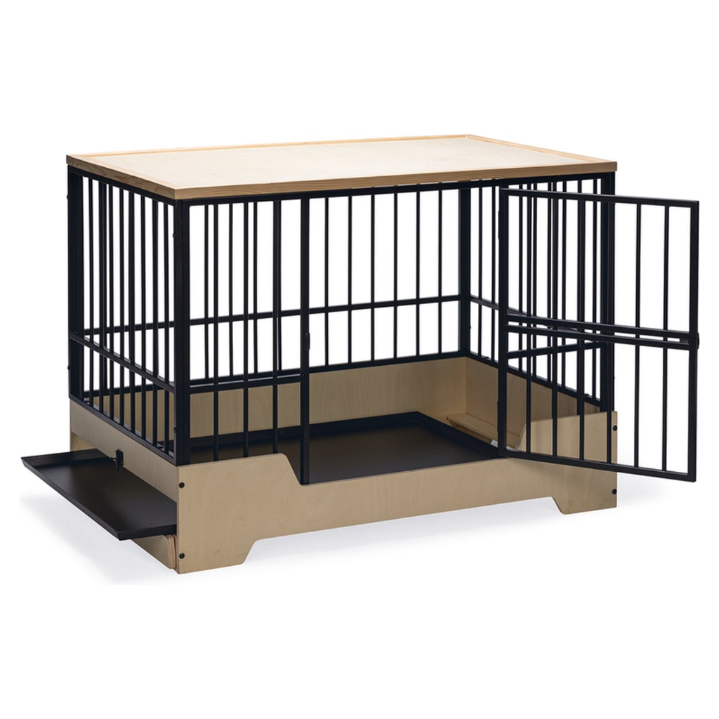 Designed by Lotte hondenbench Quirine zwart XL 112 x 73 cm