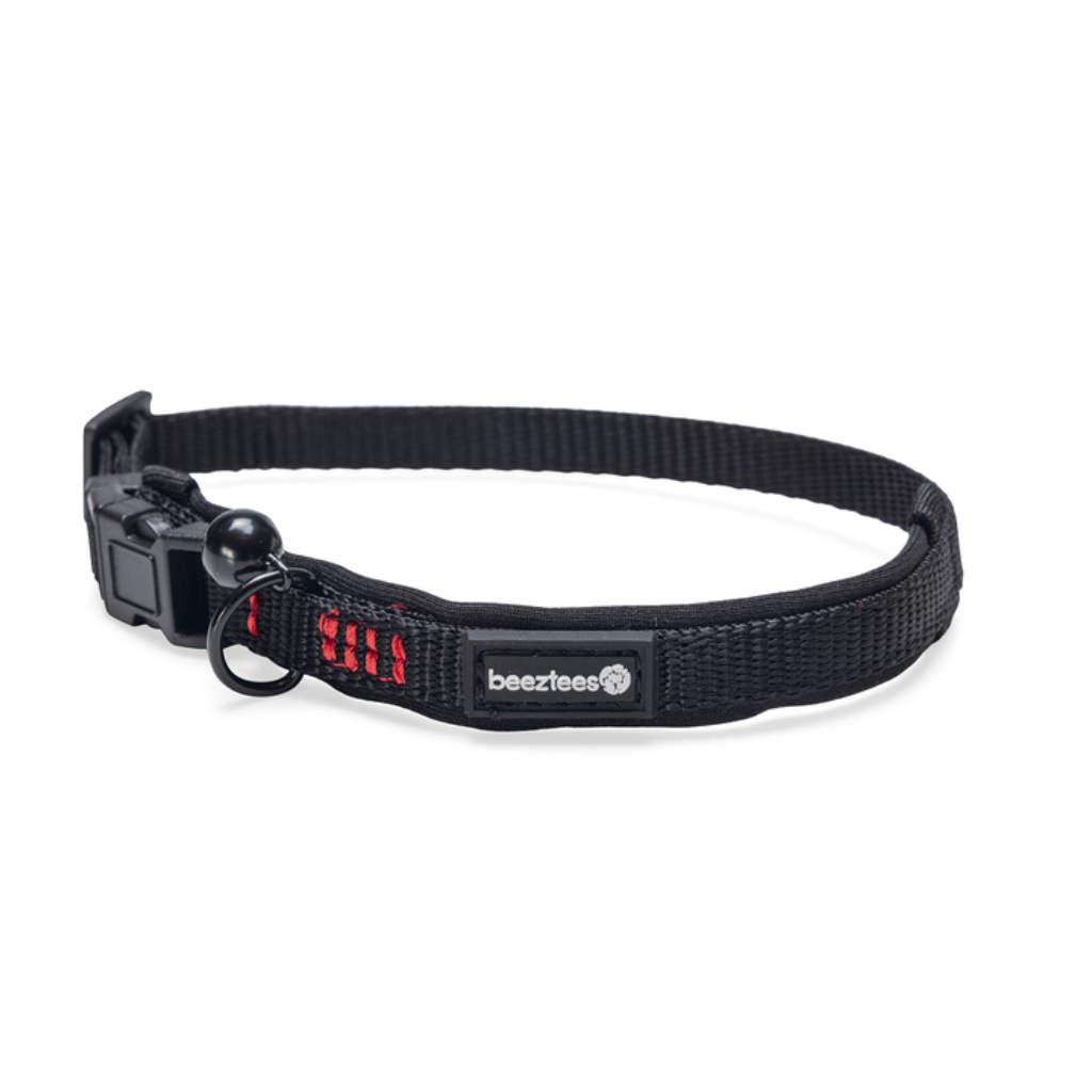 Beeztees kattenhalsband Parinca zwart 25-30 x 1 cm