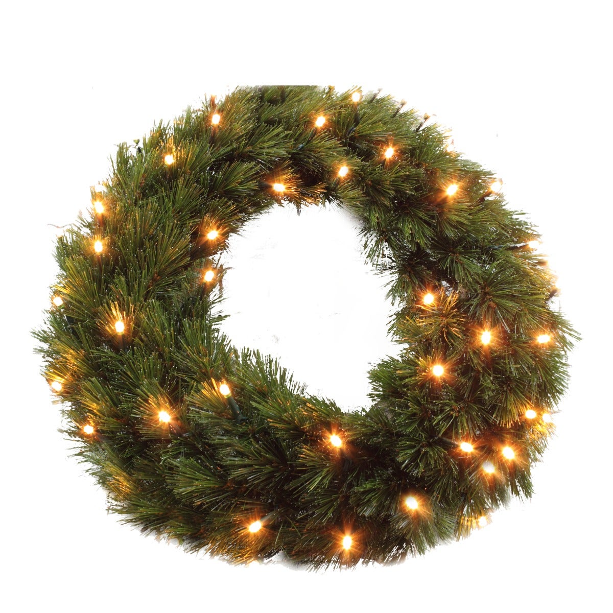 Triumph Tree krans Forest Frosted groen met verlichting 60 cm