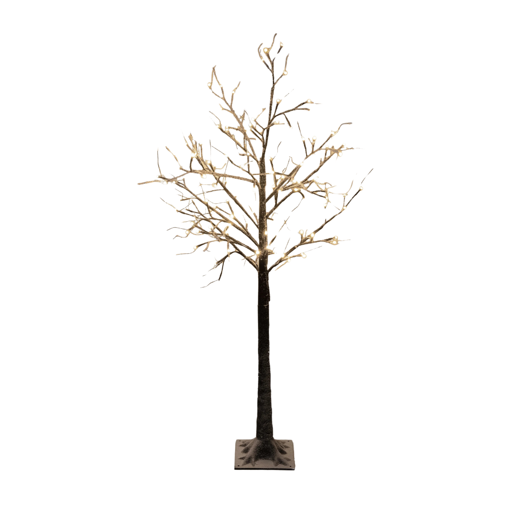 Anna's Collection berkenboom bruin met verlichting 130 cm