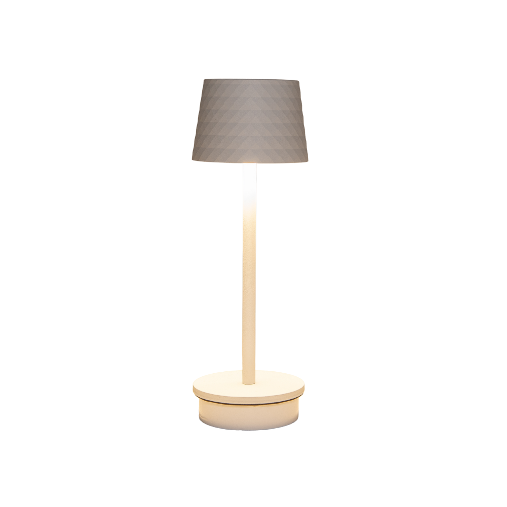 Draadloze Tafellamp mat wit LED dimbaar 22.5 x 8.5 cm