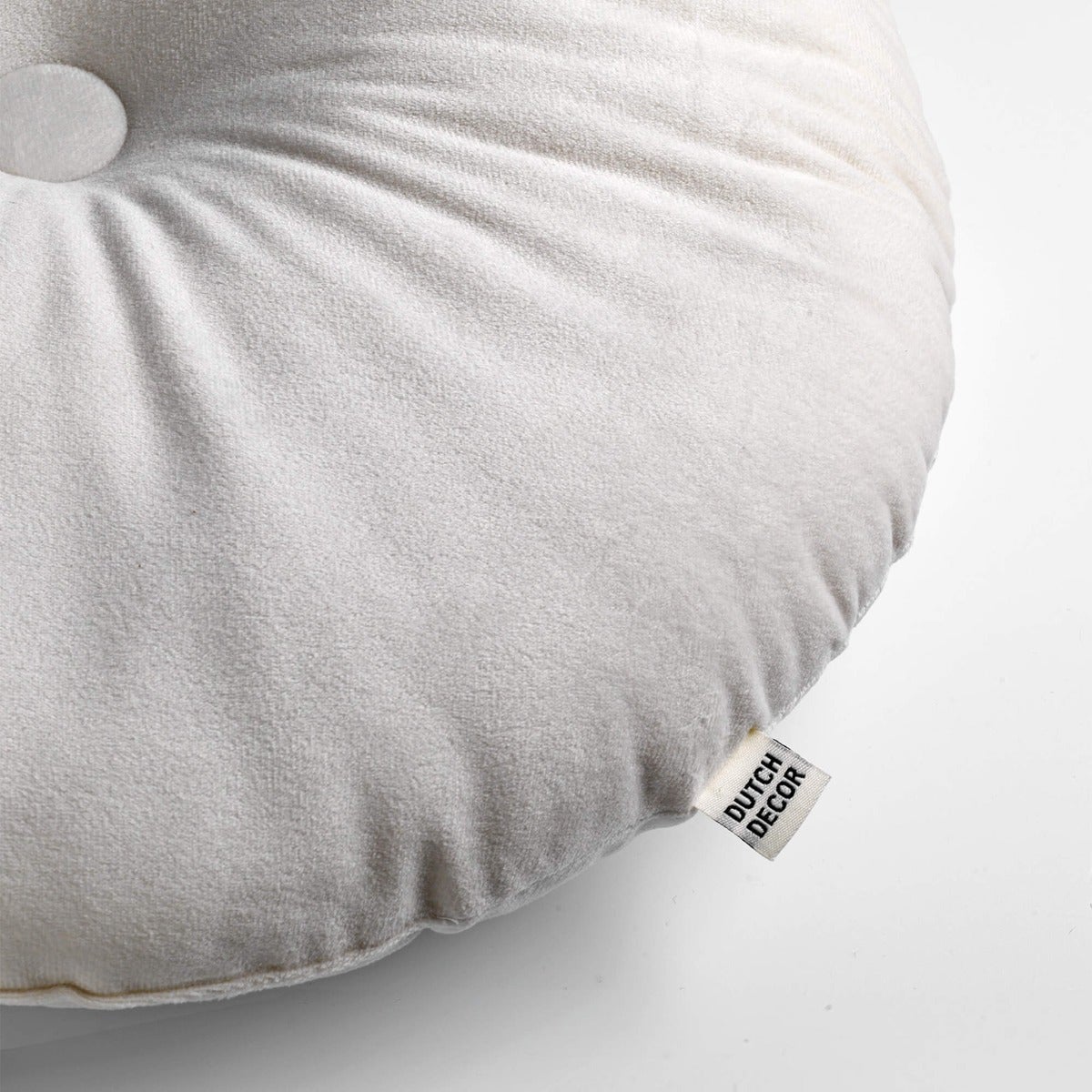 Dutch Decor Sierkussen Olly snow white ø40 cm
