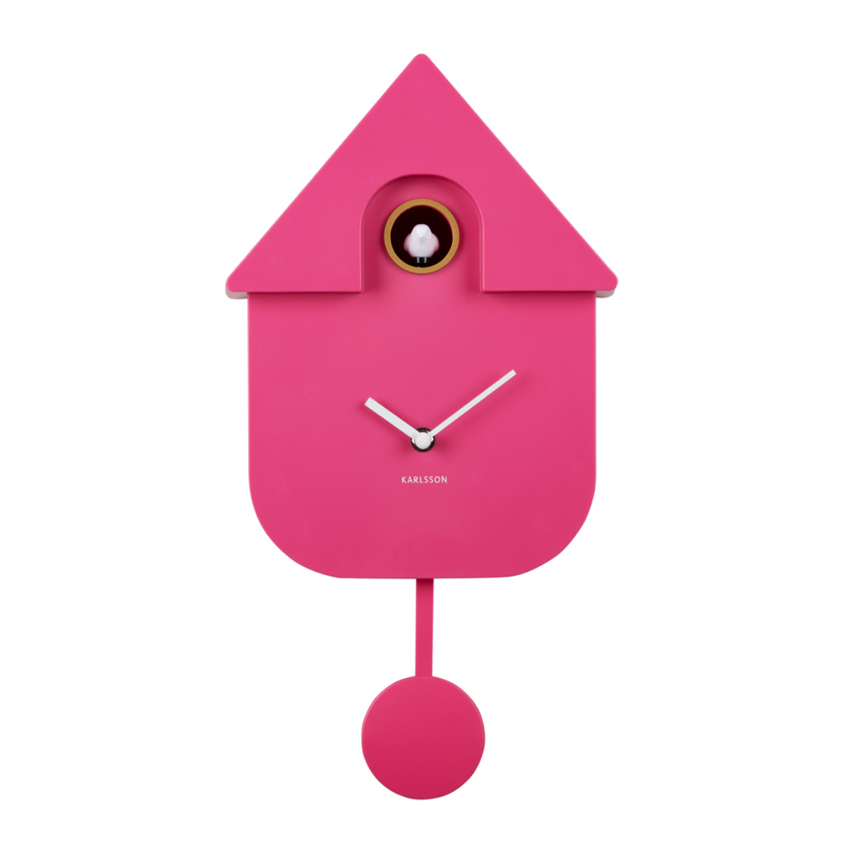 Karlsson Wandklok Modern Koekoeksklok Roze 8.5 x 21.5 x 41 cm