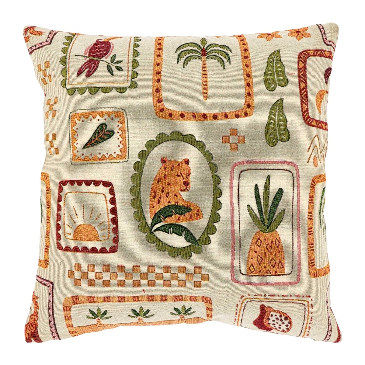 Unique Living Sierkussen Nasira Jungle 45 x 45 cm
