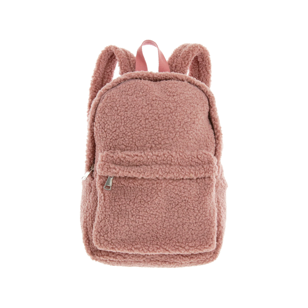 Unique Living Rugzak Teddy roze 32 x 24 x 8 cm