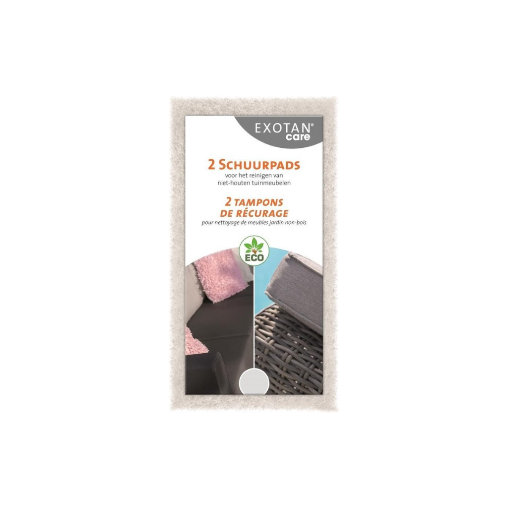 Exotan® Care scrub pads white