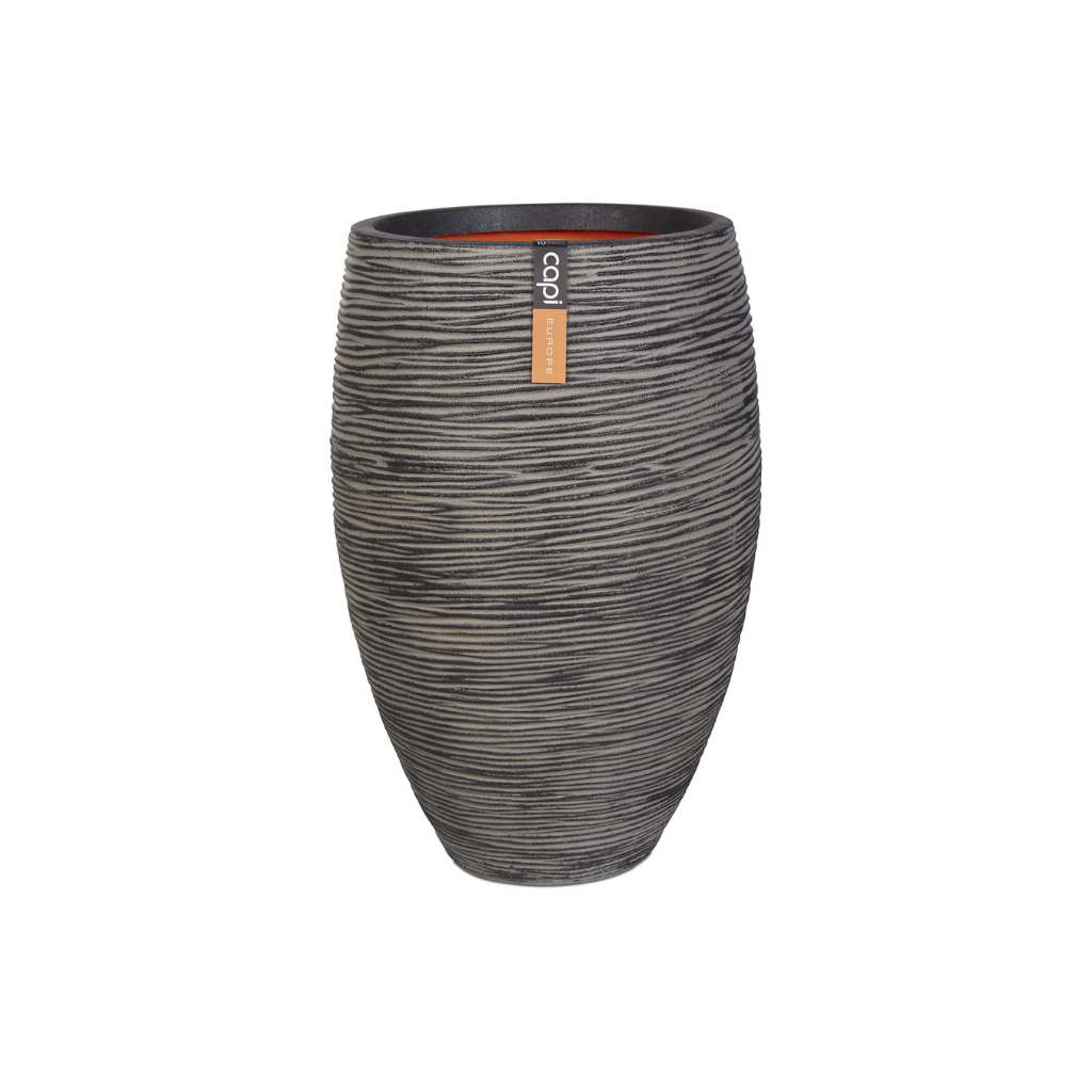 Capi Europe Vaas elegant deluxe Rib NL antraciet