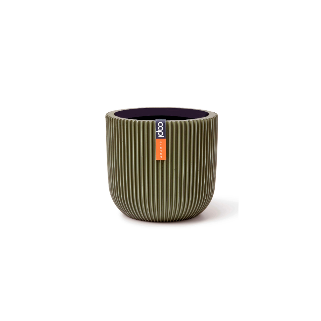 Capi Europe Pot bol Groove groen 8 x 8 x 6 cm