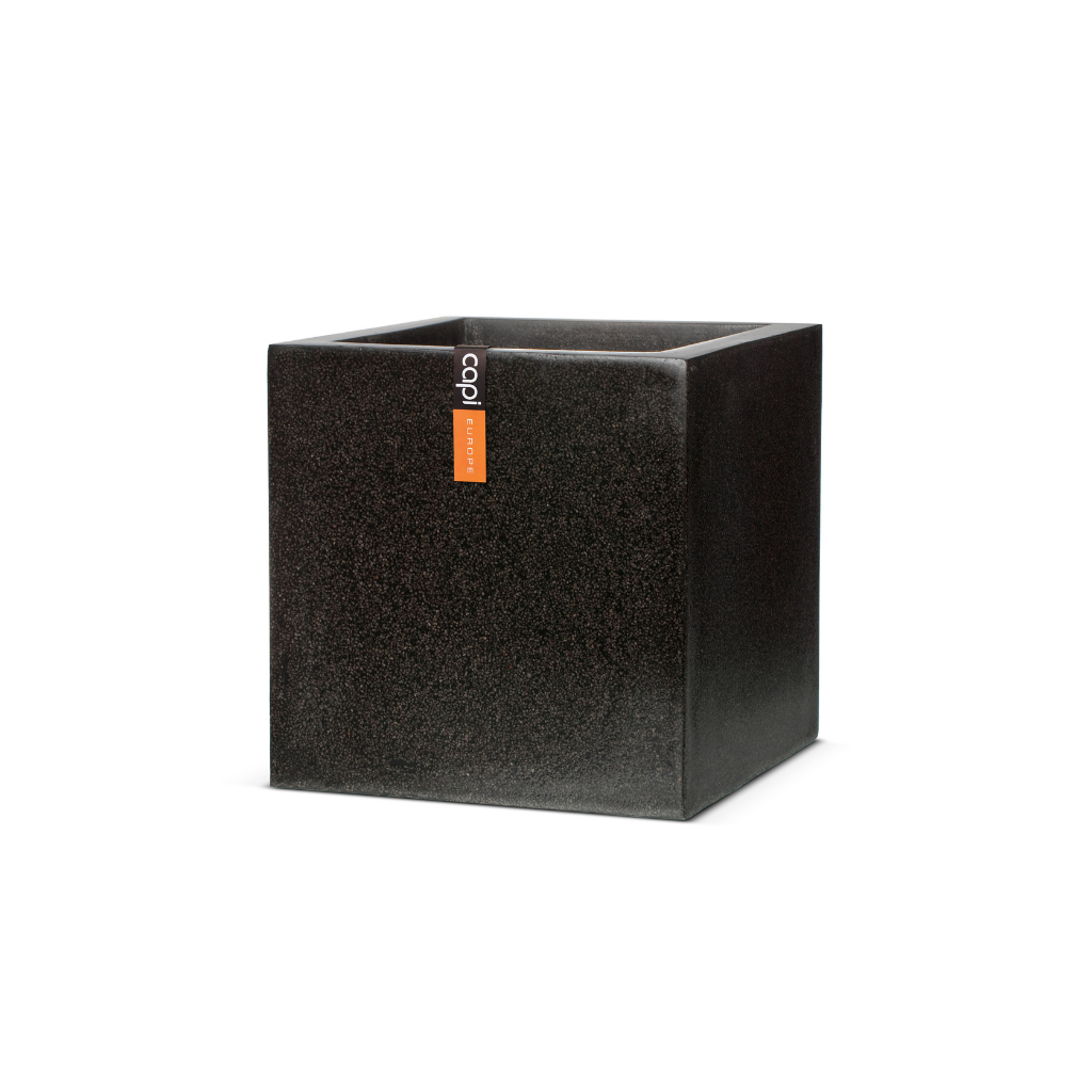 Capi Europe Pot vierkant zwart 20 x 20 x 20 cm