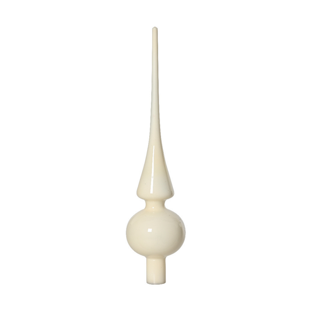 Decoris Piek glas wolwit glanzend 26 cm
