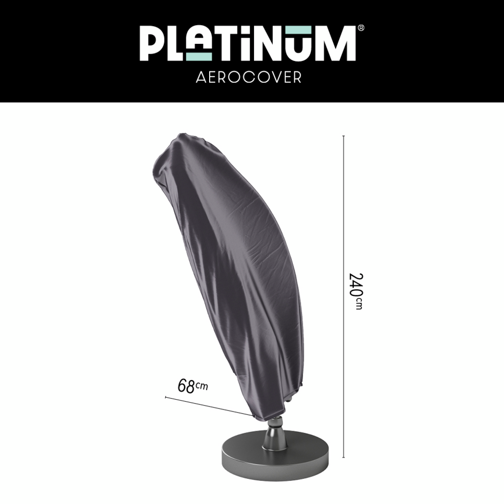 AeroCover Zweefparasolhoes 7971 Antraciet 240 x 68 cm